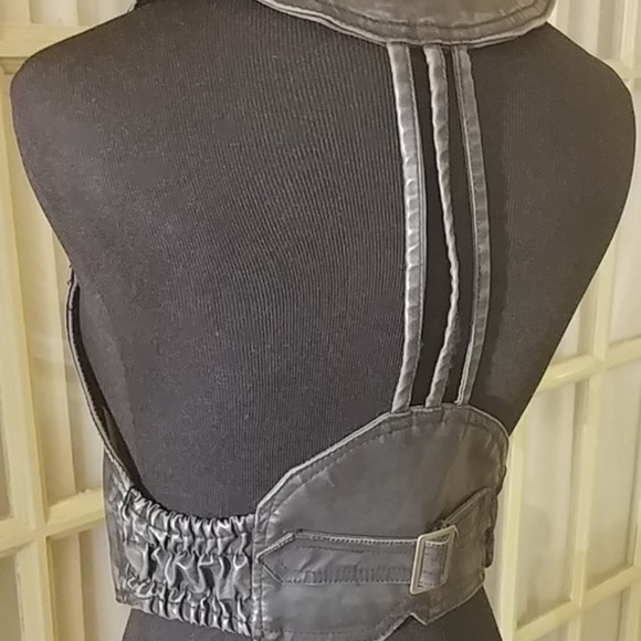 Last Kiss Steampunk Faux Leather Vest Size Medium - Picture 4 of 5